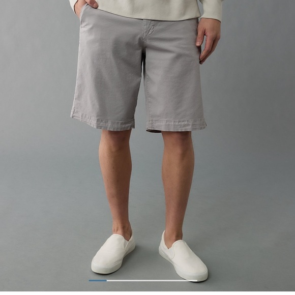 American Eagle Outfitters Gray Flat Front Shorts - Picture 4 of 5